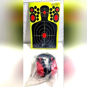 Target & Ear Muffs for Shooting Range